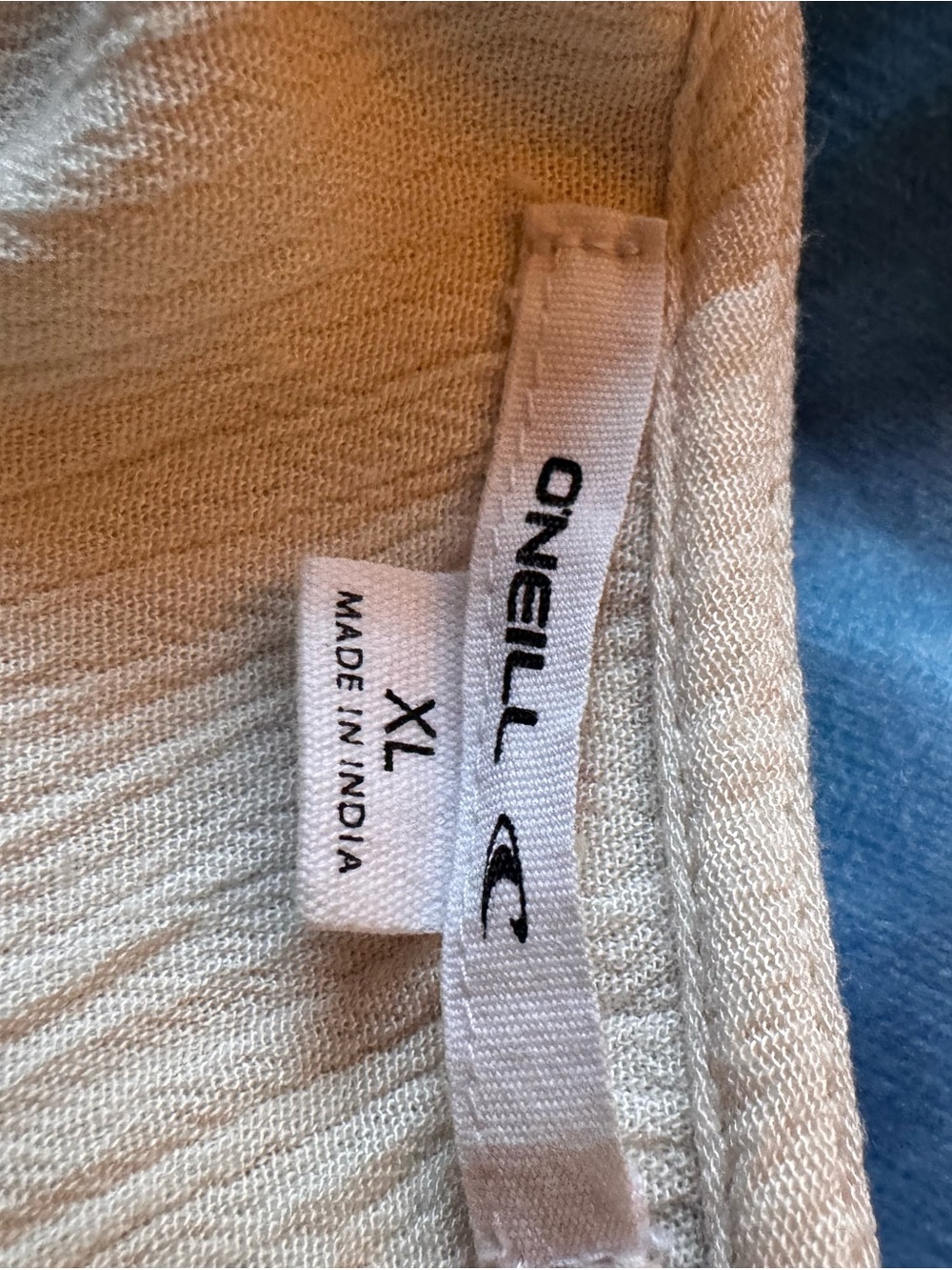 O'Neill Striped Button-Front Beach Dress in Coral, Pink, Blue & Teal - Picture 4 of 8